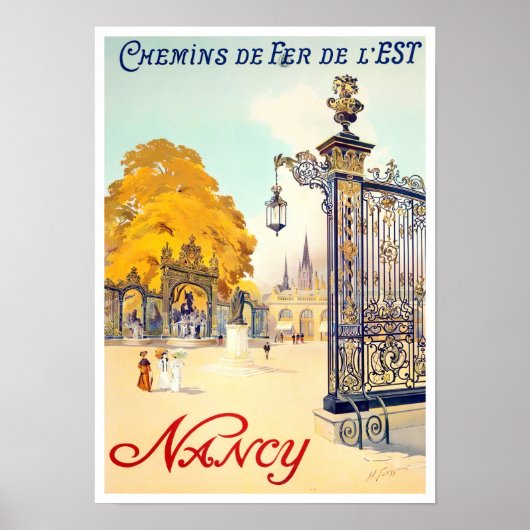Nancy France vintage-reis Poster (Voorkant)