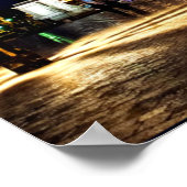 Nancy, Frankrijk bij nacht Poster (Hoek)