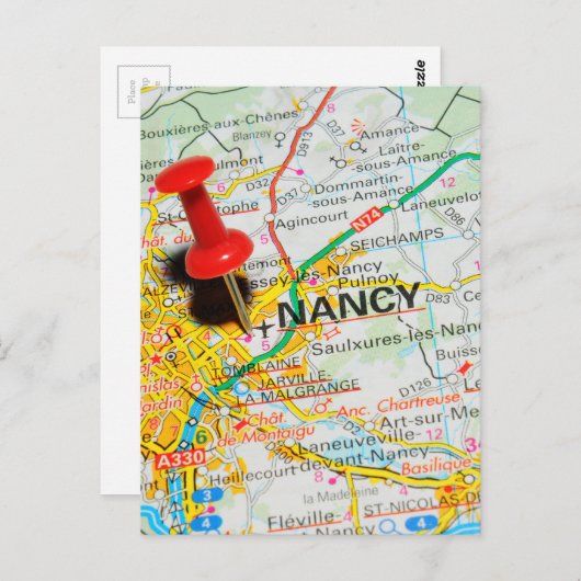 Nancy, Frankrijk Briefkaart (Voorkant / Achterkant)