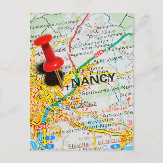 Nancy, Frankrijk Briefkaart (Voorkant)