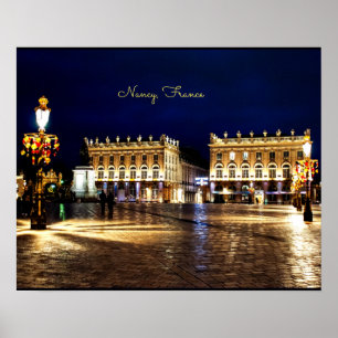 Nancy, Frankrijk - schilderachtige stadsfoto Poster