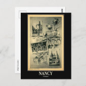 Nancy, Frankrijk, Vintage Briefkaart (Voorkant / Achterkant)