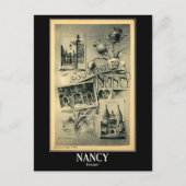 Nancy, Frankrijk, Vintage Briefkaart (Voorkant)