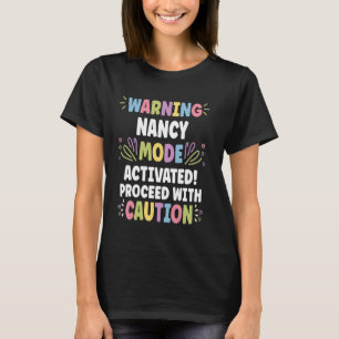 NANCY Gepersonaliseerde naam Grappig Schattige Cus T-shirt