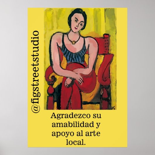 Nancy in de Bedankt van de Rode Stoel, geef tekst Poster (Voorkant)