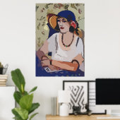 Nancy in Pet, Matisse Style Poster (Thuiskantoor)