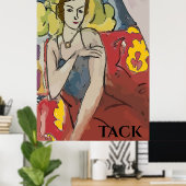 Nancy in Red Stoel, Bedankt, bewerken tekst Poster (Thuiskantoor)