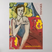 Nancy In Red Stoel, BEDANKT, voeg tekst Poster toe (Voorkant)