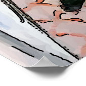 Nancy in voorzitter bij condo, matisse stijl poster (Hoek)