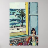 Nancy in Window, Matisse Style Poster (Voorkant)
