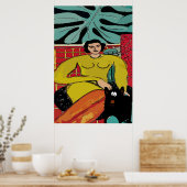 Nancy met Black Cat Poster (Keuken)