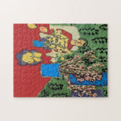 Nancy met bloemen legpuzzel (Horizontaal)