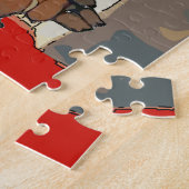 Nancy met Dachshunds Legpuzzel (Zijkant)