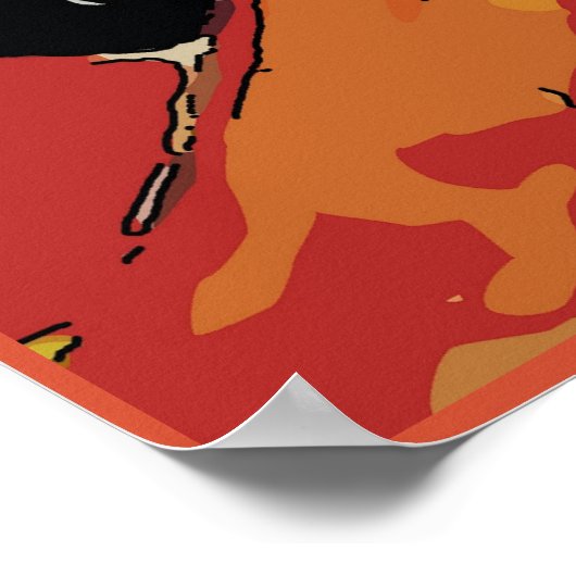 Nancy met Poster van katten en katten (Hoek)