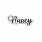 Nancy Naam - Handgeschreven kalligrafie Sticker (Voorkant)