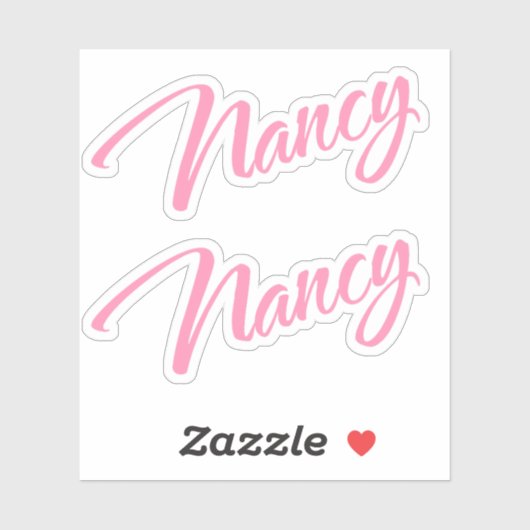 Nancy naam x2 sticker (Vel)