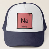 Nancy Name Chemistry Element Periodic Table Trucker Pet (Voorkant)