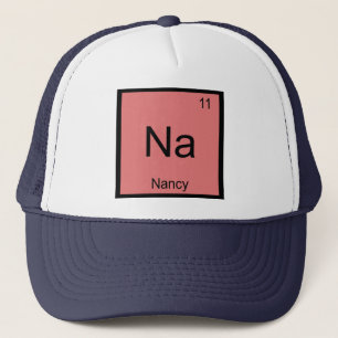 Nancy Name Chemistry Element Periodic Table Trucker Pet
