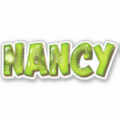 Nancy Name Kiwi Design Aufkleber Sticker (Voorkant)