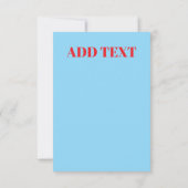 Nancy on Cell Phone, add text, Poster Bedankkaart (Achterkant)