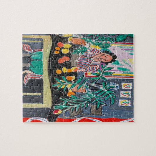 Nancy on Phone Jigzaag Puzzle Legpuzzel (Horizontaal)