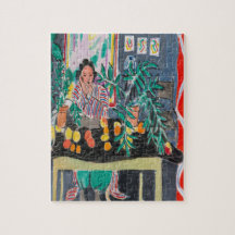 Nancy on Phone Jigzaag Puzzle