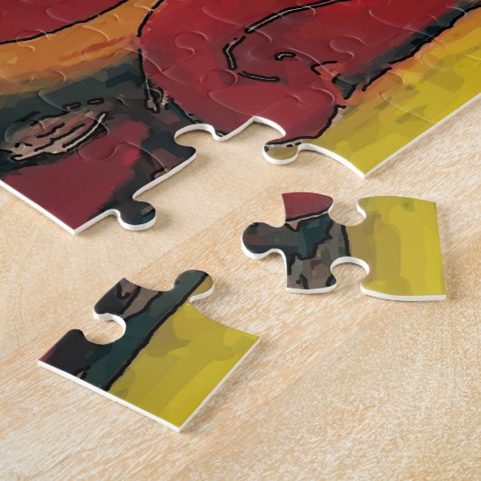 Nancy op de rode stoel 2 legpuzzel (Zijkant)