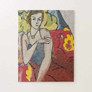 Nancy op de rode stoel legpuzzel