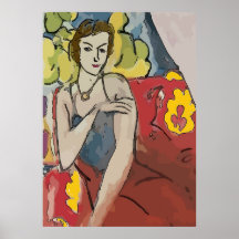 Nancy op de rode stoel