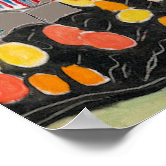 Nancy op de Telefoon van de Cel, voeg tekst, Poste Poster (Hoek)