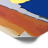 Nancy op het raam om haar kinderen te zien poster (Hoek)