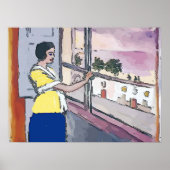 Nancy op het raam om haar kinderen te zien poster (Voorkant)