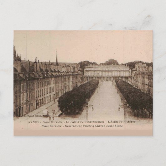 Nancy Palace Carriére Place 1910 Replica  Briefkaart (Voorkant)