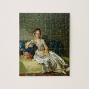 Nancy Parsons in Turkey Dress, c.1771 (oil on cop) Legpuzzel