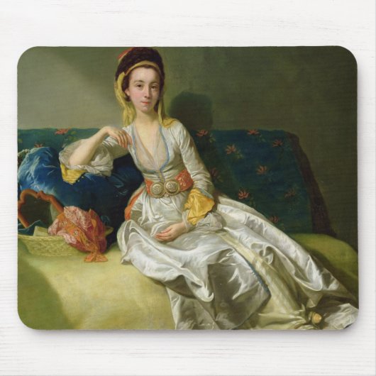 Nancy Parsons in Turkey Dress, c.1771 (oil on cop) Muismat (Voorkant)
