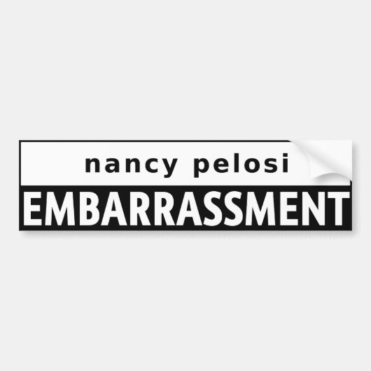 Nancy Pelosi Bumpersticker (Voorkant)