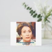 NANCY PELOSI- ÉÉN STUPID-PERSOON BRIEFKAART (Staand voorkant)