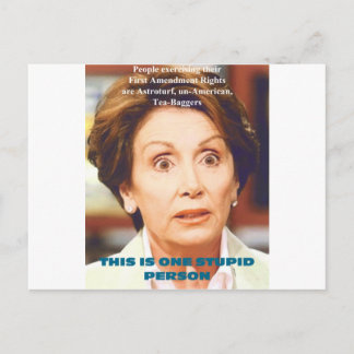NANCY PELOSI- ÉÉN STUPID-PERSOON BRIEFKAART