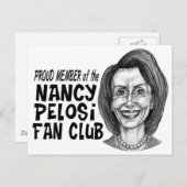 Nancy Pelosi Fan Club Briefkaart (Voorkant / Achterkant)