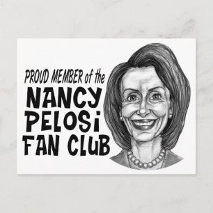 Nancy Pelosi Fan Club Briefkaart