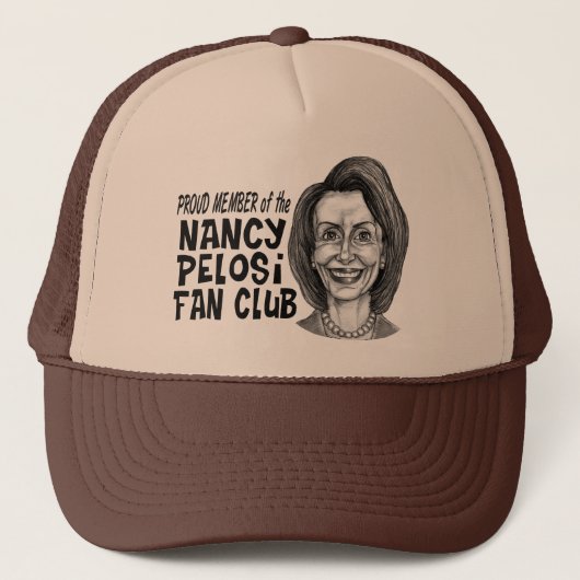 Nancy Pelosi Fan Club Trucker Pet (Voorkant)