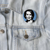 Nancy Pelosi Gear Ronde Button 5,7 Cm (In situ)