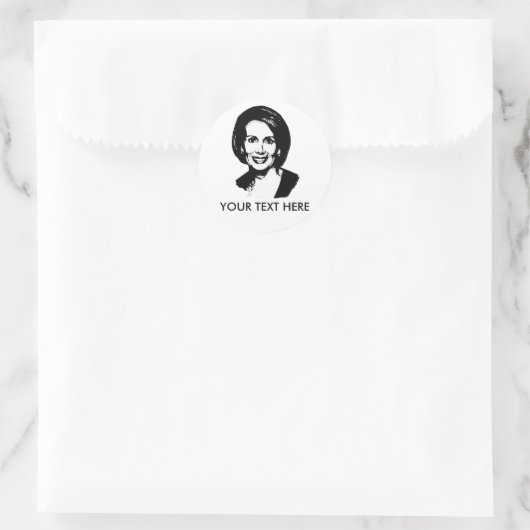 Nancy Pelosi Gear Ronde Sticker (Tas)