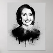 Nancy Pelosi Graffiti Art Poster (Voorkant)