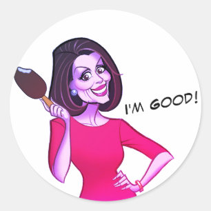 Nancy Pelosi Ice Cream Ronde Sticker