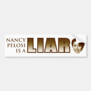 Nancy Pelosi is een leugenaar Bumpersticker
