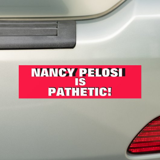NANCY PELOSI IS PATHETISCH!    HET IS DE WAARHEID! BUMPERSTICKER (Op auto)