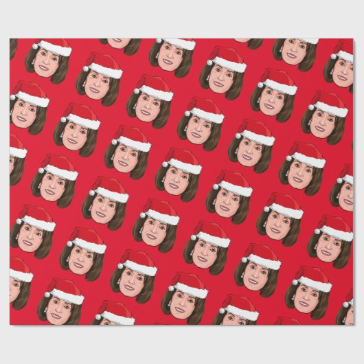 NANCY PELOSI Kerstmis Cadeaupapier (Vlak)