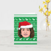 NANCY PELOSI Kerstmis Kaart (Gele Bloem)