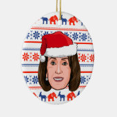 NANCY PELOSI Kerstmis Keramisch Ornament (Rechts)